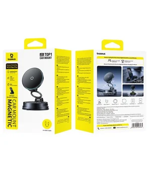 Автодержатель с БЗУ Baseus PrimeTrip VC2 Flex Pro Magnetic Wireless Charging (C0013F) Cosmic Black