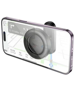 Автодержатель Hoco H58 Show ring magnetic (multi-scene) Black