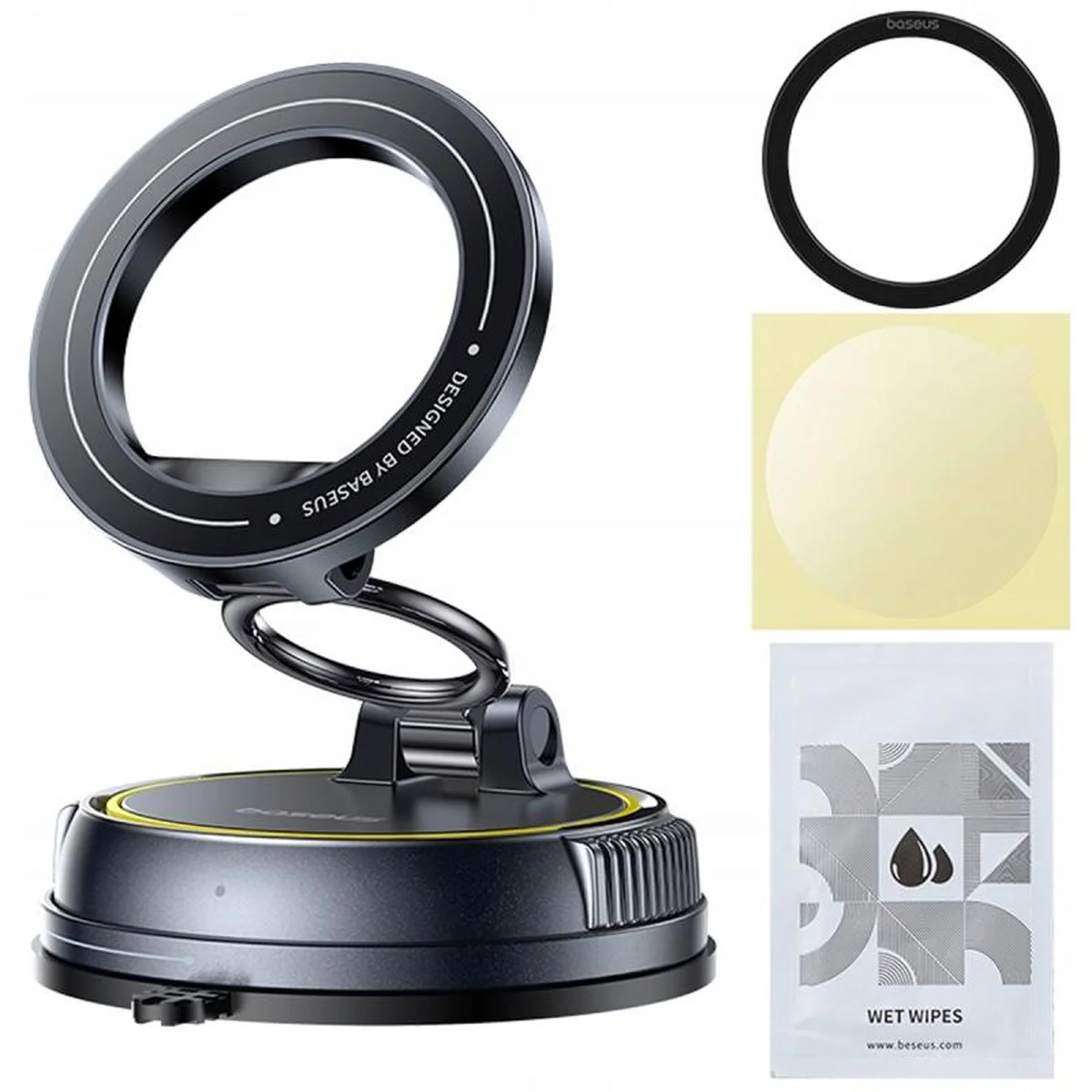 Автодержатель Baseus VC2 Flex Vacuum Suction Magnetic (C00138) Cosmic Black