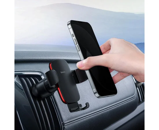Автодержатель Baseus Metal Age 2 Gravity Car Mount (Air Outlet Version) (SUJS00001) Black