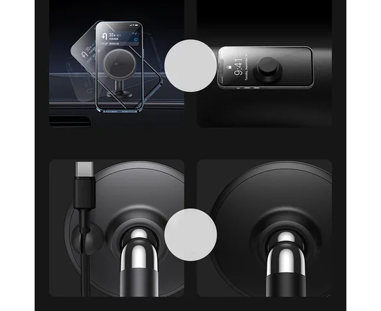 Автодержатель Baseus C01 (Stick-on Version) (C40140803113-00) Cluster Black