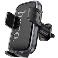 Автодержатель Hoco H78 Vista push-type (air outlet) Black / Metal gray