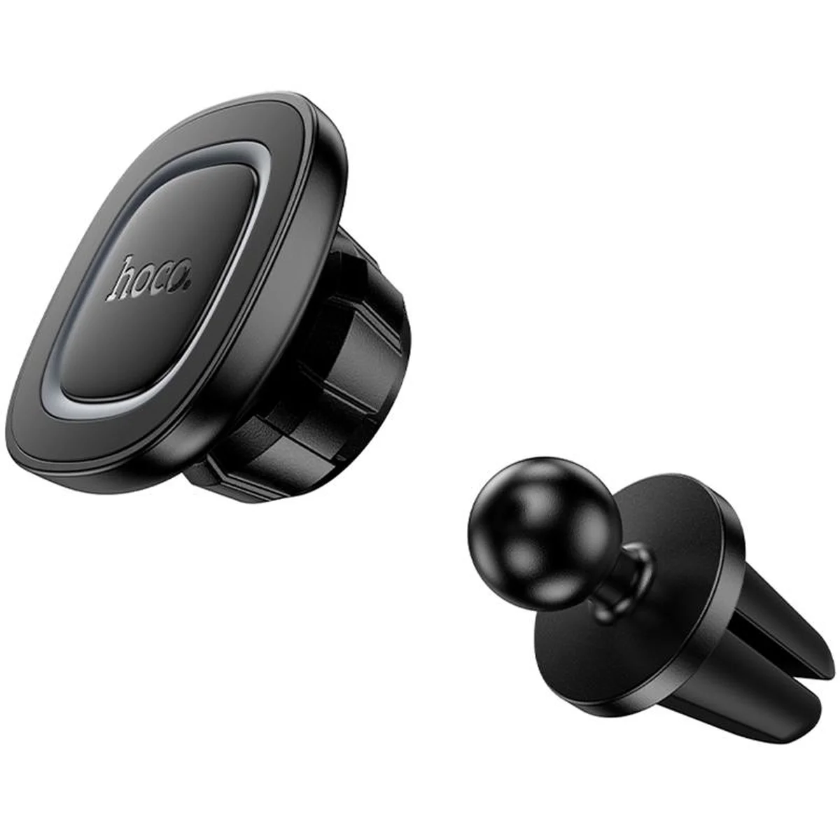 Автодержатель Hoco H72 Crown magnetic (air outlet) Black / Metal gray