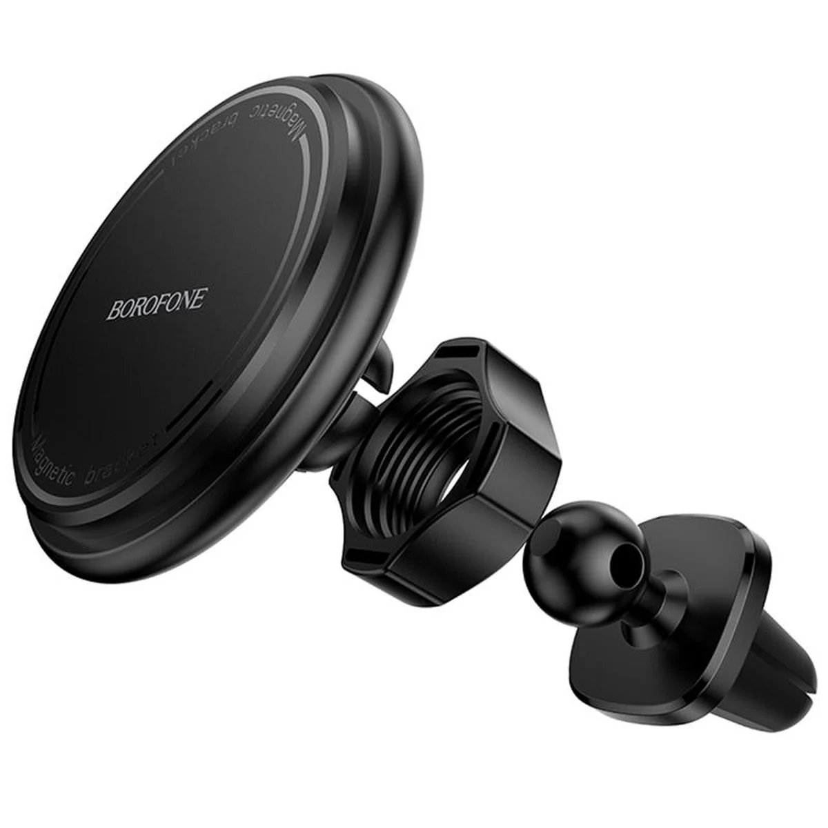 Автоутримувач Borofone BH135 Parker ring magnetic (air outlet) Black