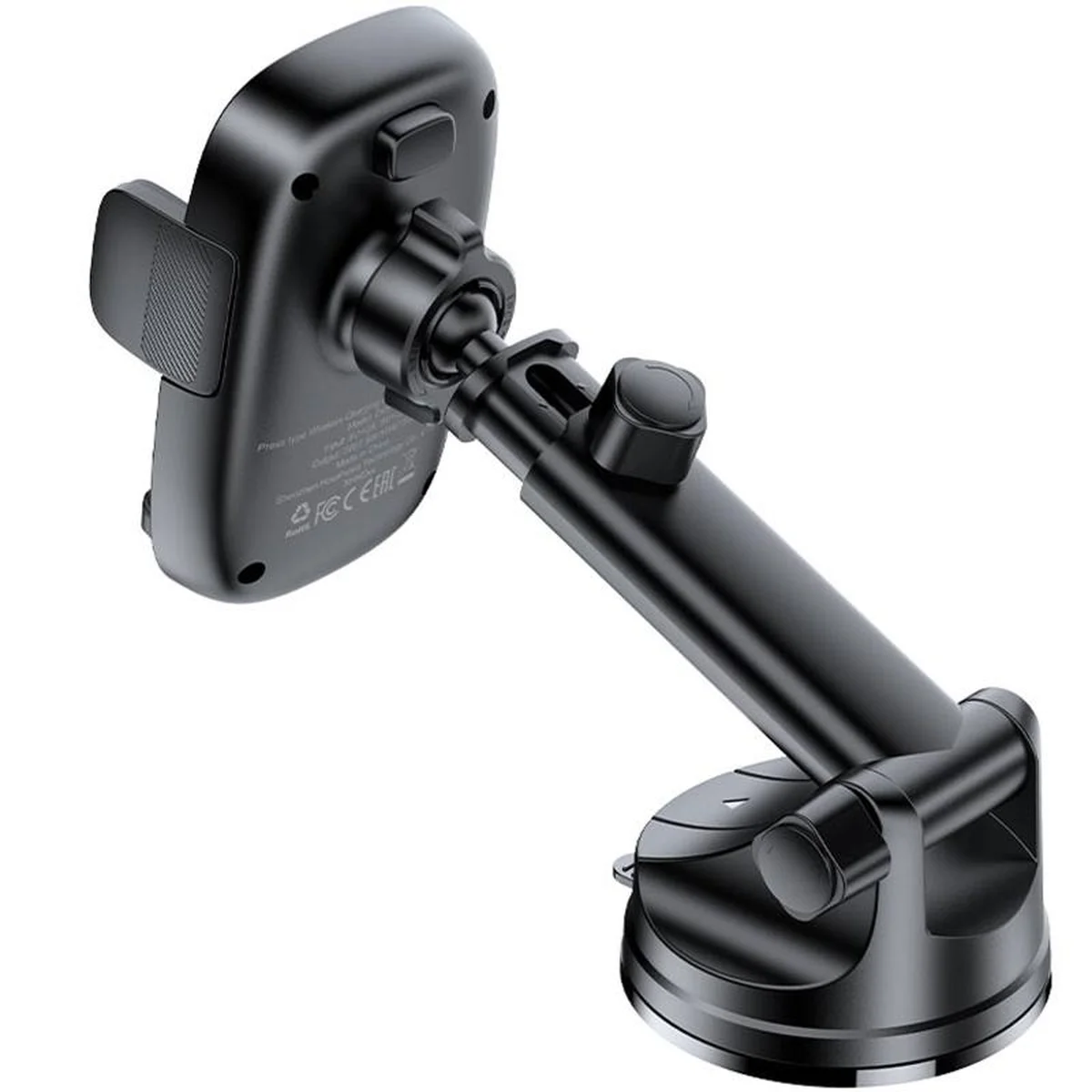 Автодержатель с БЗУ Acefast D49 Wireless Charging 15W Black