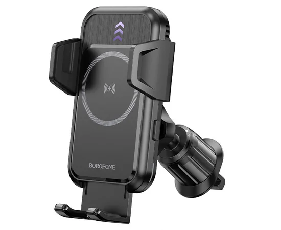 Автодержатель с БЗУ Borofone BH217 Colby smart Black