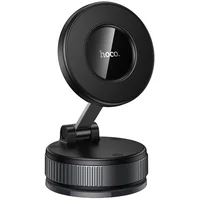 Автодержатель Hoco H86 Dragon manual suction cup magnetic (universal) Black / Metal gray