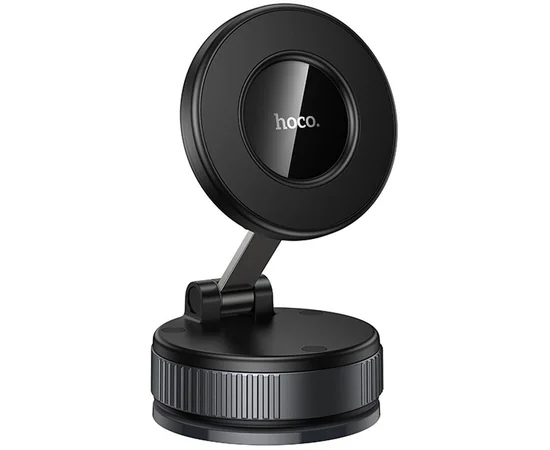 Автотримач Hoco H86 Dragon manual suction cup magnetic (universal) Black / Metal gray