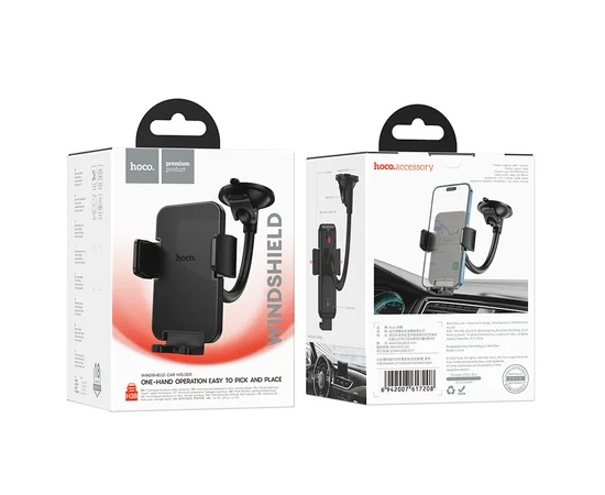 Автодержатель Hoco H38 Cheeatag (windshield) Black