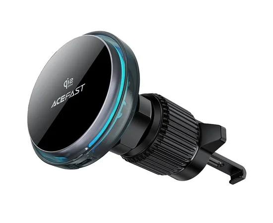 Автоутримувач із БЗУ Acefast D61 Magnetic Wireless Charging 15W Gray