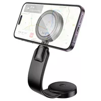 Автодержатель с БЗУ Hoco HW29 Magnetic Wireless Charging 15W Black