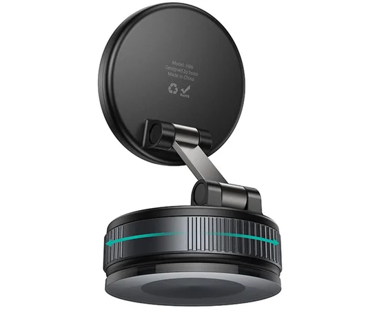 Автодержатель Hoco H86 Dragon manual suction cup magnetic (universal) Black / Metal gray