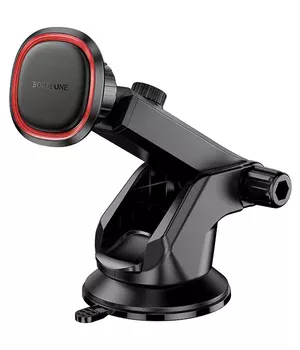 Автоутримувач Borofone BH125 Roman magnetic (center console) Black / Red