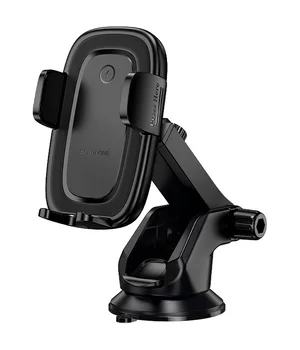 Автоутримувач із БЗУ Borofone BH223 Follower 15W (center console) Black