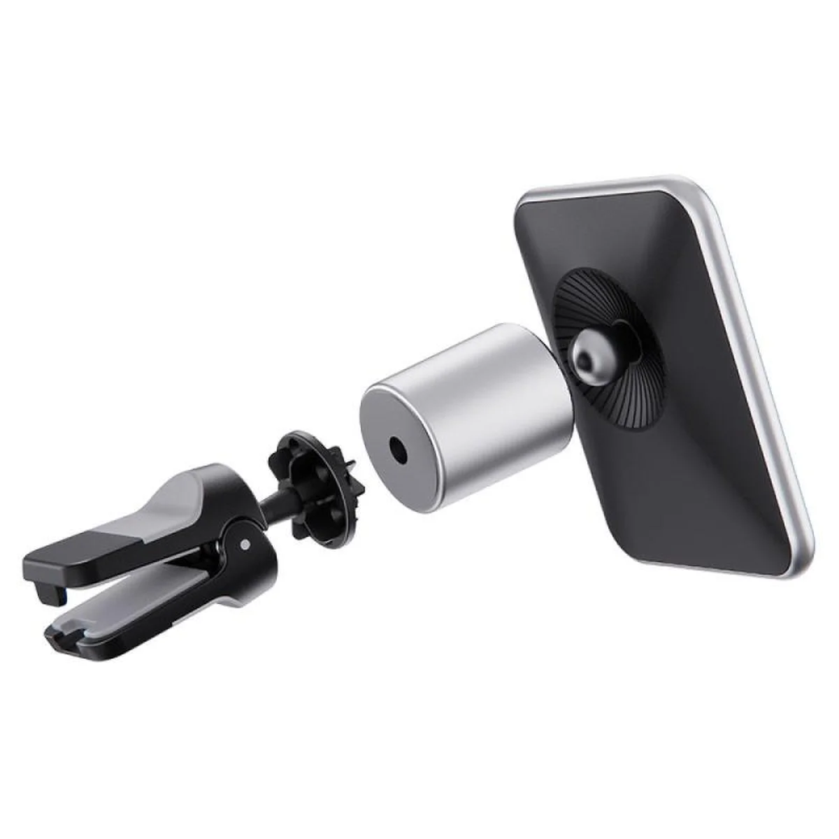 Автотримач із БЗУ Borofone BH43 Magnetic 15W Black steel