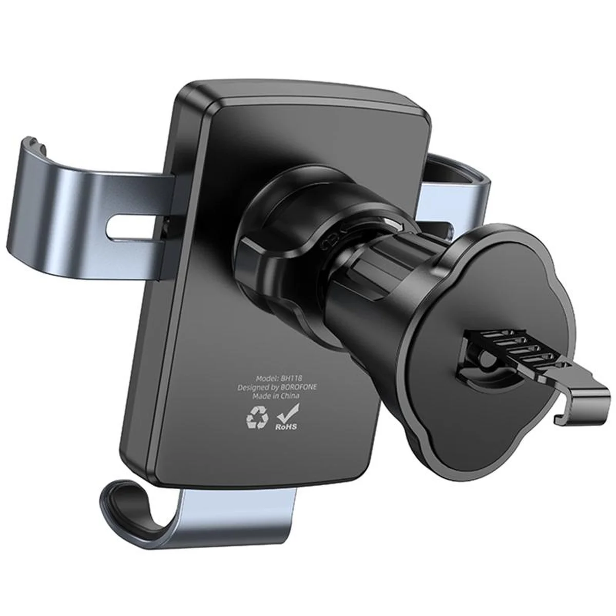 Автоутримувач Borofone BH118 Refined Black/Metal gray