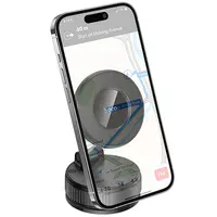 Автодержатель Hoco H86 Dragon manual suction cup magnetic (universal) Black / Metal gray