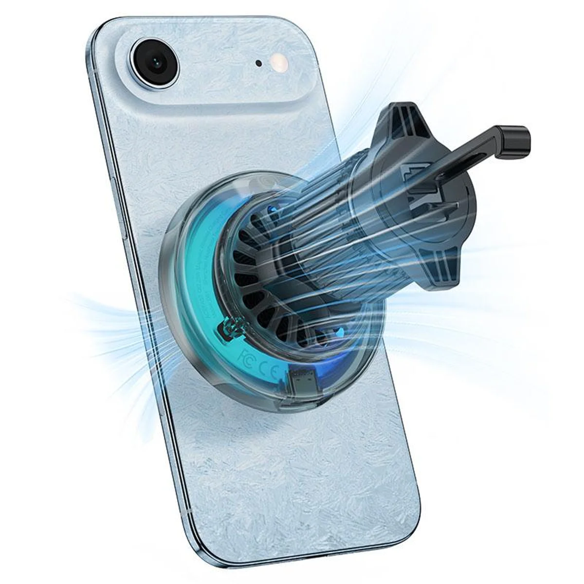 Автоутримувач із БЗУ Acefast D61 Magnetic Wireless Charging 15W Gray