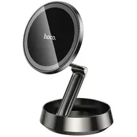 Автодержатель Hoco H83 Metal ring magnetic (center console) Metal grey