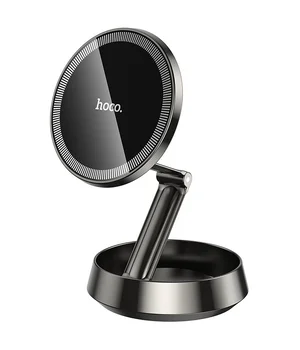 Автоутримувач Hoco H83 Metal ring magnetic (center console) Metal grey