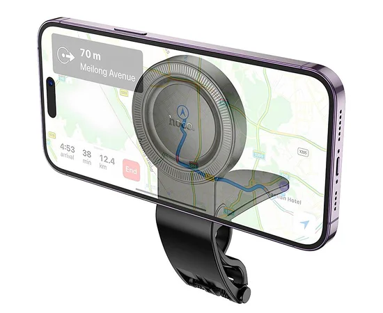 Автоутримувач Hoco H60 Show ring magnetic (dashboard) Black