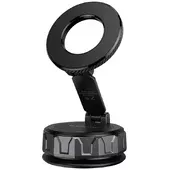 Автодержатель Borofone BH140 Gloria Vacuum Suction Magnetic (center console) Black / Metal gray