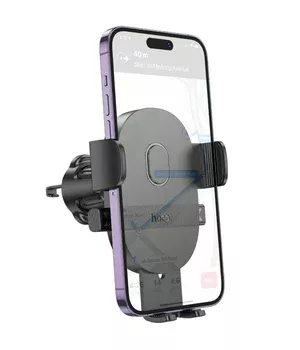 Автодержатель Hoco H18 Mighty one-button (air outlet) Black