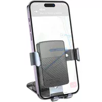 Автодержатель Borofone BH119 Refined (center console) Black / Metal gray