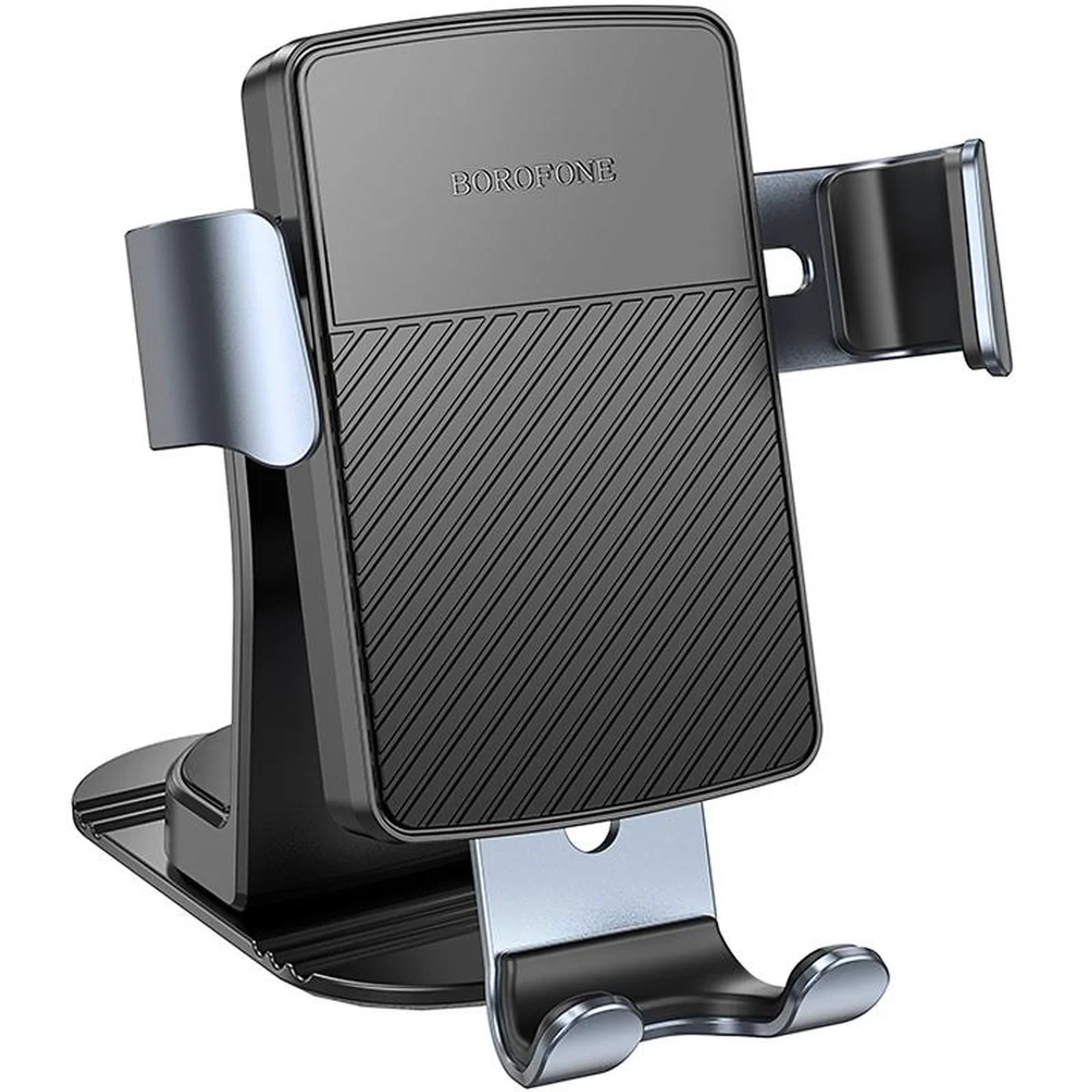 Автодержатель Borofone BH119 Refined (center console) Black / Metal gray