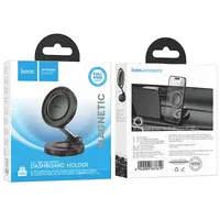 Автоутримувач Hoco H61 Show folding ring magnetic (dashboard) Black / Metal gray