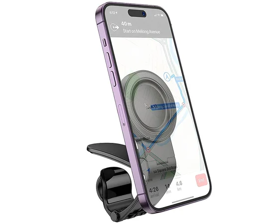 Автоутримувач Hoco H60 Show ring magnetic (dashboard) Black