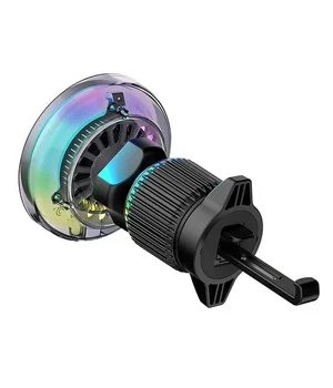 Автодержатель с БЗУ WIWU CH-324 Aurora Qi2 15W Black