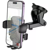 Автодержатель Hoco H65 Gamble one-button (center console) Black