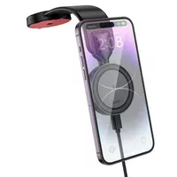 Автодержатель с БЗУ Hoco HW29 Magnetic Wireless Charging 15W Black