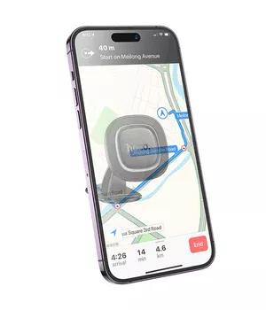 Автоутримувач Hoco H73 Crown magnetic (center console) Black / Metal grey