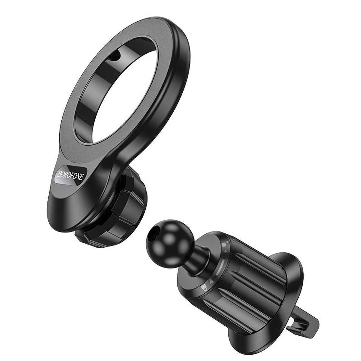 Автодержатель Borofone BH104 Path ring magnetic (air outlet) Black