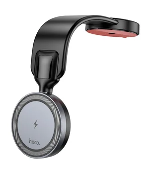 Автотримач із БЗУ Hoco HW29 Magnetic Wireless Charging 15W Black