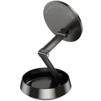 Автодержатель Hoco H83 Metal ring magnetic (center console) Metal grey