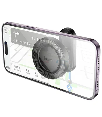 Автотримач Hoco H58 Show ring magnetic (multi-scene) Black