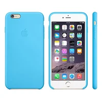 Кожаный чехол "Apple Leather Case" голубой (HC) для iPhone 6 Plus/6S Plus