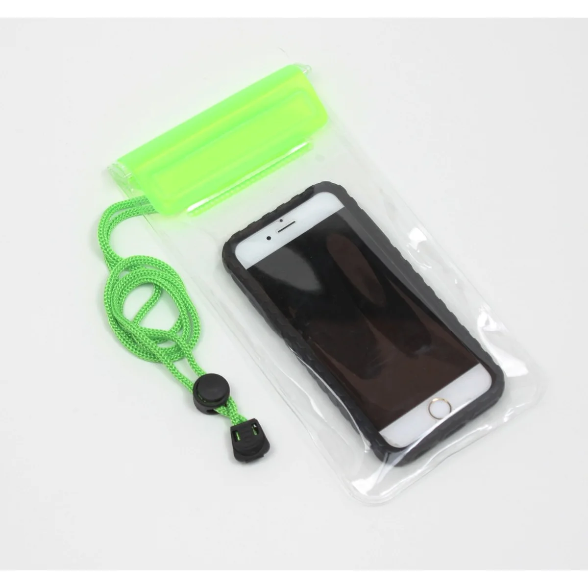 Водонепроницаемый чехол "Waterproof" зеленый для iPhone