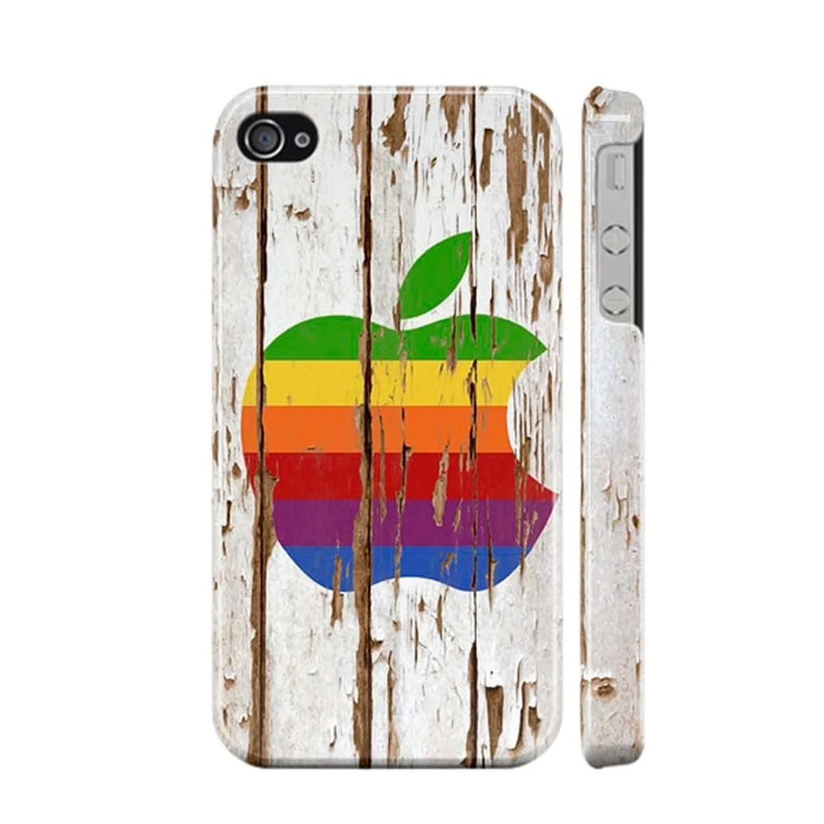 Чехол "iDAY" пластиковый для iPhone 4/4S Apple дерево