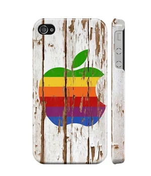 Чехол "iDAY" пластиковый для iPhone 4/4S Apple дерево