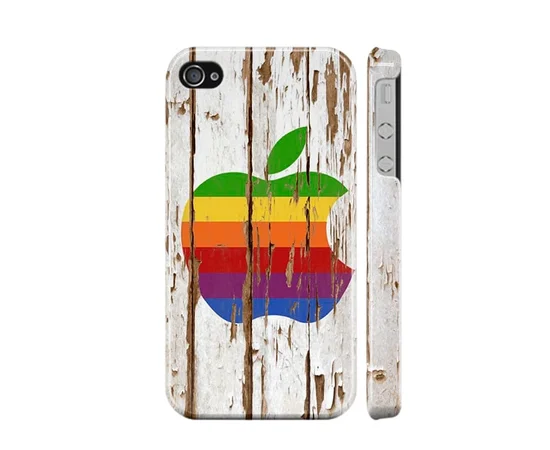 Чохол "iDAY" пластиковий для iPhone 4 / 4S Apple дерево