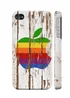 Чехол "iDAY" пластиковый для iPhone 4/4S Apple дерево