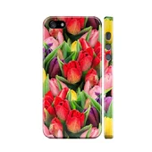Чехол "iDAY" пластиковый для iPhone 5/5S/SE Тюльпаны