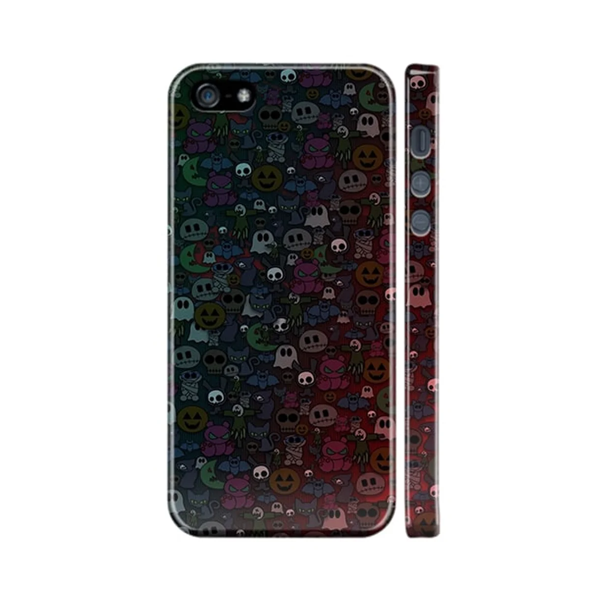 Чехол "iDAY" пластиковый для iPhone 5/5S/SE Стикеры - монстры