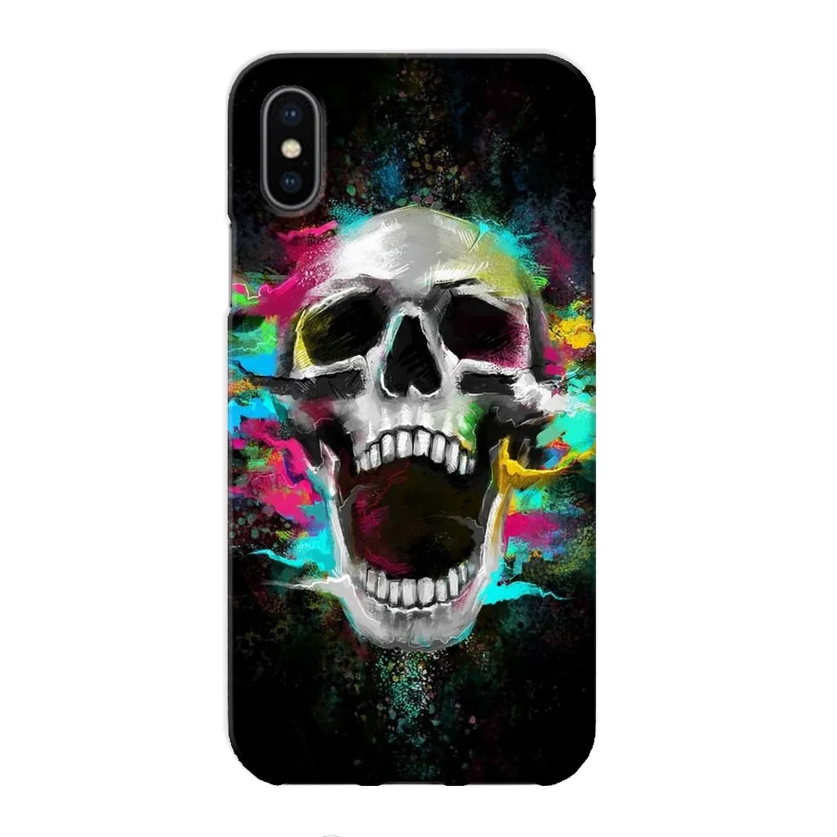 Чехол "iDAY" пластиковый для iPhone X/XS Взрывной череп