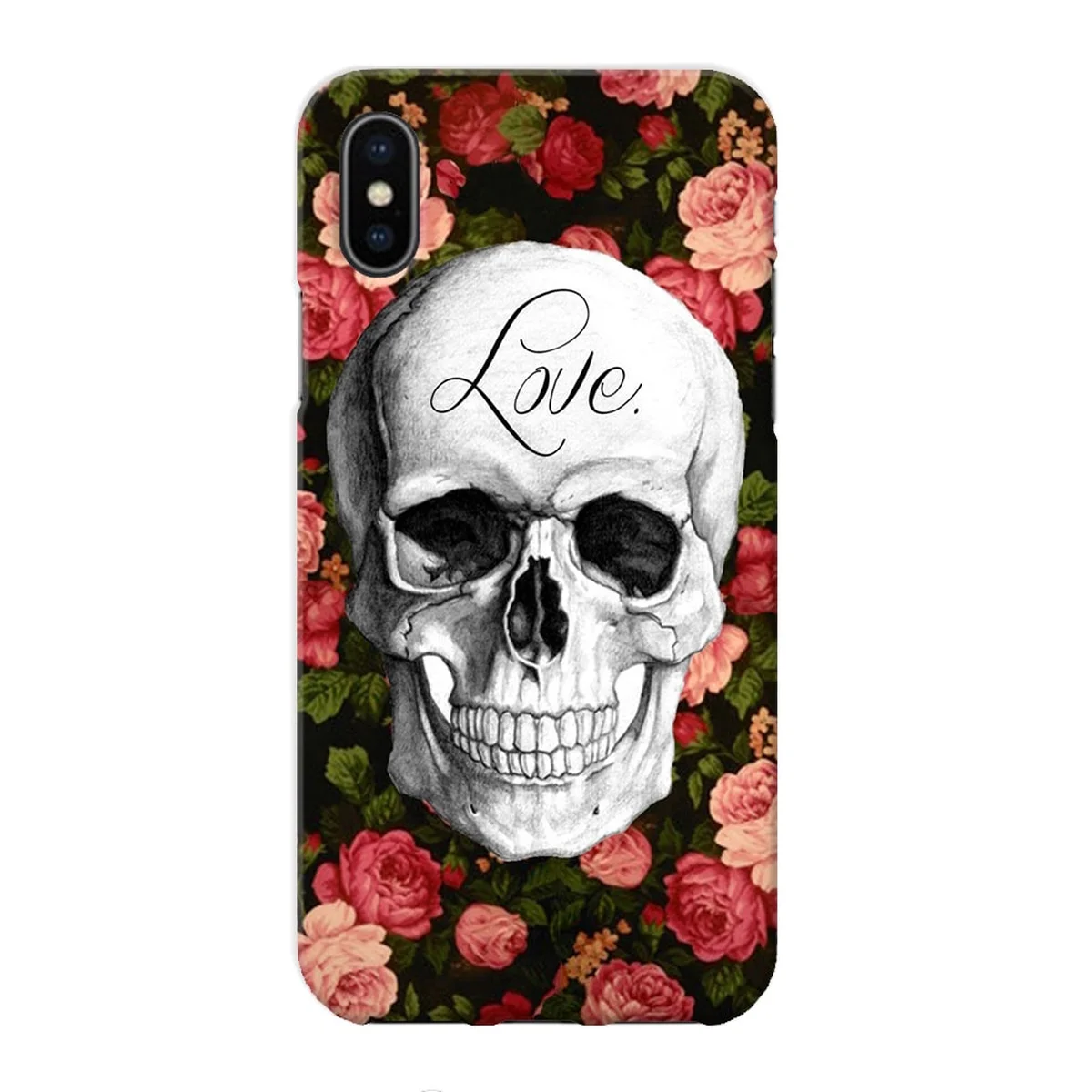 Чохол "iDAY" пластиковий для iPhone X / XS Череп Love