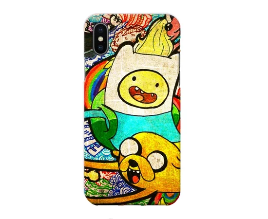 Чехол "iDAY" пластиковый для iPhone X/XS Adventure Time